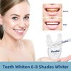Teeth Whitening Kit with LED Light, 10X Teeth Whitening Gels, 2X Silicone Mouth Trays, Whiten Effectively in 15 Minutes Without Sensitivity, 1-9 Shades Whiter in 1-2 Weeks, 2-3X Faster Than Strips