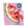 Cure Hydration | Plant-Based Electrolyte Drink Mix | No Added Sugar | Dehydration Relief Powder Made with Coconut Water | Non-GMO | Vegan | FSA & HSA | Pouch of 14 Packets - Watermelon