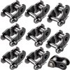 8 Pack #40 Roller Chain Offset Link, Carbon Steel Chain Links, Heavy Duty Chain Connecting Link, Rustproof Driver Links for Motorcycles, Bicycles, Karting