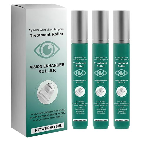 Vision Enhance Roller,Vision Enhance Massage Roller,Eye Roller to Enhances Visual Clarity（3pcs）