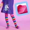VIKITA Girls tights Cotton Leggings in Spring fall winter rainbow striped socks for Christmas 6T, F5008