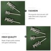 Minkissy 3pcs Words Letter Hair Pins Mrs to Miss Barrette Glitter Rhinestone Hair Clips for Women Ladies Girls