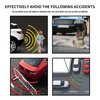 Car Reverse Parking Radar System with 8 Parking Sensors Distance Detection + LED Distance Display + Sound Warning (Blue Color)