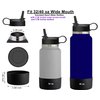 The Mass Straw Lid and Boot for Hydro Flask Wide Mouth and Other Brand Insulated Water Bottle (Fit Wide Mouth 32/40oz, Black)