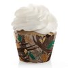 Gone Hunting - Deer Hunting Camo Baby Shower or Birthday Party Decorations - Party Cupcake Wrappers - Set of 12