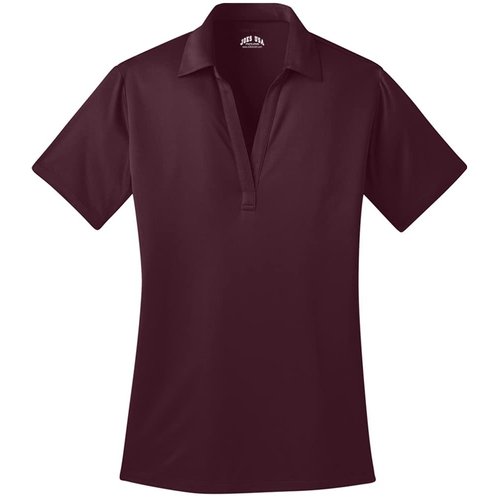 Joe's USA Ladies Silk Touch Golf Polo Shirt-L-Maroon