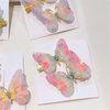 12 PCS Gradient Colour Glittery Butterfly Hair Clips For Thin And Thick Hair Non-Slip Hair Accessories Decorating Women'S Sweet Hair