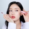 ETUDE Over Glowy Tint #3 DDORI Apple Red | Non-Sticky Vegan Lip Tint | Moisturized & Long-lasting Lip Gloss | Daily Tint for Dry Lips K-beauty