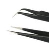 Winstonia 2 Pcs Tweezer Set - Stainless Steel Pointy Professional Beauty Tools - Manicure, Jewelry, Blackhead, Ingrown Hair, Splinter Removal Tweezers