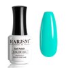 RARJSM Turquoise Blue Gel Nail Polish Turquoise Gel Nail Polish 1PCS 15ML Long Lasting Gel Nail Polish Soak off U V Curing Required Nail Art French Manicure Salon DIY at Home