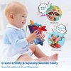 BARMACO Baby Soft Books, Touch and Feel Crinkle Cloth Books for Babies, Infants & Toddlers, Learning Toys Gifts for Boys & Girls, Early Development Interactive Sensory Toys, Ocean Animal Tails Books