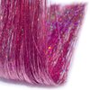 Shining Pink Hair Tinsel, 47 Inch 800 Strands Sparkle Hair Heat-Resistant Tinsel Hair Extensions, Easy for DIY, Sparkling Shiny Hair Tinsel Strands for Children Girls Women(Shining Pink)