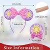 Akkya Mouse Ears Headband Hair Clips Accessories for Women Girl Kid Adult Birthday Party Princess Park Costume Mini Bow Gift Purple Sun