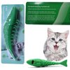 Adusa Interactive Cat Toys Catnip Toys Cat Toothbrush Chew Toys,100% Natural Rubber Bite Resistance Catnip Cat Treat Toys,Crayfish Shape Cats Teeth Cleaning Dental Care Toys