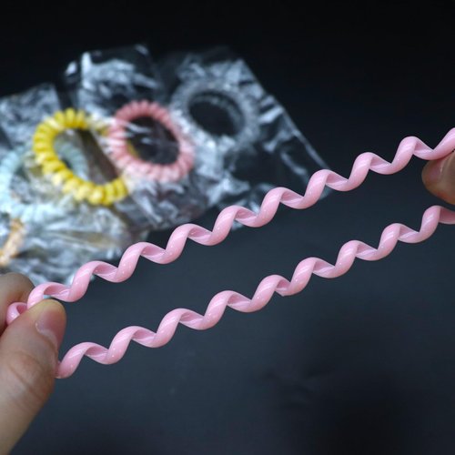 18Pcs Coclorful Spiral Hair Ties for Women,Individually Wrapped Coil Hair Tie,Phone Cord Hair Tie for Thin Hair Elastics No Damage,Ponytail Holder for Thick Hair,No Crease Hair Tie (18, Multicolor)