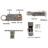 Gaobige Coax Cable Crimper Kit Tool for rg6 rg59 Coaxial Compression Tool Fitting Wire Stripper with Gaobige 10pcs F Compression connectors - Grey