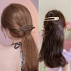 LifeDawn Flat Hair Clips for Women Girls,8PCS Flat Claw Clips French Hair Clips Duck Billed Hair Clips for Thick Hair Non-slip Hair Clips for Styling