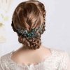 Yokawe Bridal Wedding Hair Comb Silver Rhinestone Bride Side Combs Crystal Hair Accessories for Women and Girls