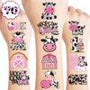 Holy Cow Im One Temporary Tattoos 8 Sheets 70 PCS Cow First Party Decorations Supplies Favors Farm Cow Theme Birthday Cute Stickers Christmas Gifts for Boys Girls Class School Prizes Carnival