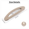 4PCS Snap Hair Clips for Women, Snap Hair Barrettes for Girls, Matte Snap Clips for Hair, Hair Pins for Girls, Medium Barrettes Hair Accessories (3.5Inch)