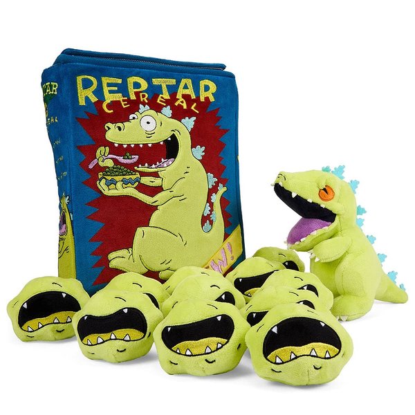 Kidrobot Rugrats Reptar Cereal Box 10 Inch Interactive Plush