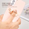 Allengel Cute Bee Phone Ring Grip Holder, Bling Phone Ring Holder Finger Kickstand Grip Compatible with iPhone and Android Phone Cases (Rosegold)