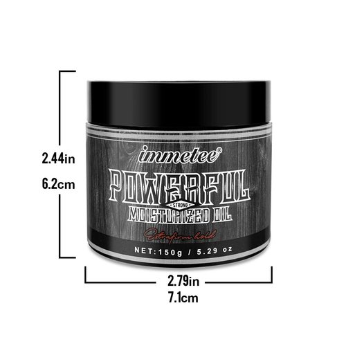 immetee Hair Pomade for Men Strong Hold, High Shine Hair Wax Hair Gel for Men, Colorless Water Based Hair Clay Easy to Wash Non-greasy All Day Hold for All Hair Styles-150g/5.29oz (Hair Pomade 1)