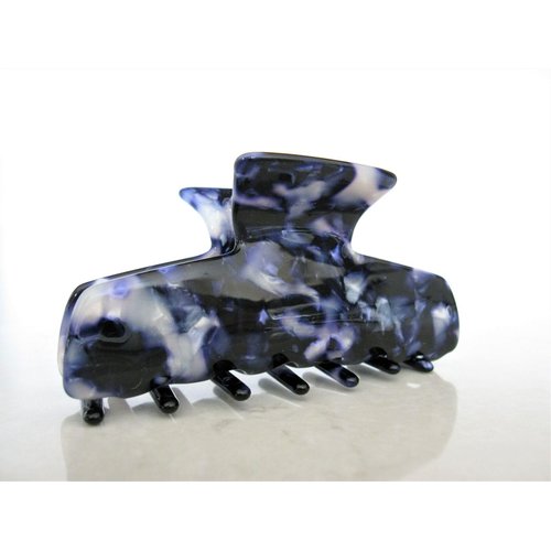 Generic Mixed blue white marbled hair claw clip