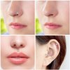 JFORYOU 20G Surgical Stainless Steel Nose Rings Threadless Push in Nose Rings Hoops L Shaped Nose Studs Lip Cartilage Helix Tragus Nose Medusa Piercing Jewelry for Women Men, 14PCS Silver