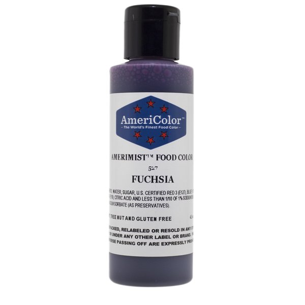 AmeriColor AmeriMist Fuchsia Airbrush Food Color, 4.5 oz