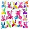 Roaqua 100 Packs Bulk Frog Backpack Keychain Mini pop Fidget ， Birthday Party Favors,summer Students Bubble Prize for boy and Little Girl,Kids