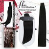 Moresoo Black Tape in Human Hair Extensions Seamless Tape in Extensions Natural Black Tape in Hair Extensions Real Human Hair Black Hair Extensions Tape in Real Hair 20 Inch #1B 20pcs 50g