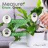 Classy Casita Soil Moisture Meter - Digital Indoor and Outdoor Plants Soil Hydrometer, Gardening Gadget Potted Houseplant Probe Sensor, Garden Grass Tester Watering Humidity Reader Indicator - White
