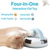 MIAOXSEN Cat Toys Interactive Ball Feather Toys for Indoor Cats, Catnip Toy for Kitten with Replacement