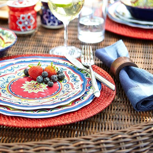 Divine glance Napkin Rings Dining Table Napkin Holder, Classic Everyday Use Thanksgiving, Christmas Napkin Rings Buckles,Festive Party Gift Farmhouse for Table (12, Brown Concave)