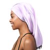 Satin Men Head Scarfs Multi-Purpose Beanie Head Wrap Lavender