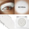 DE'LANCI Single White Eyeshadow Palette Powder, White Highlighter Eyeshadow Base Matte Shade Eyelid, Silky-Smooth High Pigment Waterproof, White Face Paint for Smokey Goth Eye SFX Halloween Makeup,02