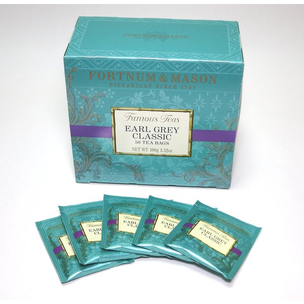 Fortnum and Mason Earl Grey Classic 50 Count Tea Bags (1 Pack)