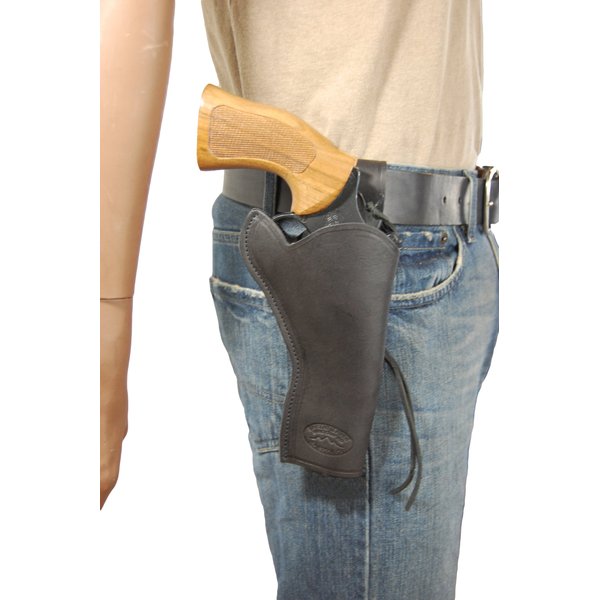 New Barsony Black Leather 49-er Style Gun Holster for Taurus 44 80 82 65 669 (6 Shot) Right