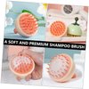 PACKOVE 1pc Portable Shampoo Brush Ergonomic Scalp for Gentle Massage Tool for Men and Lightweight and Easy to Hold Safe for Boys and Girls Orange