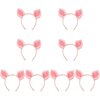 Beaupretty 8pcs halloween costume headband animals hair hoop puppy ear headwear Halloween Pig Ears pig mask Pig Ear Hair Band farm animal headband pink hair accessories piggy travel apparel