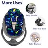 TANOFAR Car Seat Head Support Infant, Dinosaur Infant Car Seat Insert, 2-in-1 Reversible Baby Car Seat Head and Body Support, Soft Baby Car Seat Cushion for Newborn Boys