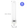 IMIKEYA 4pcs Nail Dryer Lamp Bulbs Tube Replacement 9W 365nm UV Bulb Light Bulb for Nail Art Gel Curing Drying Light Manicure Tool for DIY Lamp Light