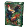Cobble Hill 1000 Piece Puzzle - Roosters - Sample Poster Included