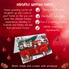 Christmas Santa Express Delivery Red Truck Siberian Huskies Dog Greeting Cards - Adorable Pets Invitation Cards with Envelopes - Pet Artwork Christmas Greeting Cards GCD69044 (1 Greeting Card)