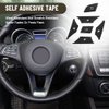 Car Steering Wheel Button Stickers Cover Replacement for Mercedes Benz ML GL GLK GLA CLA CLS SL A B C E G Class Interior Switch Button Decoration Trim