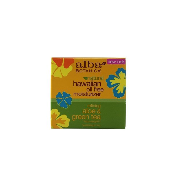 Alba Botanica Hawaiian Oil-Free Moisturizer, Refining Aloe &amp; Green Tea 3 oz5