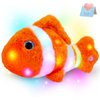 Glow Guards 12" Glowing Goldfish Plush Light Up Stuffed Animals Soft Plush Pillow Birthday Gifts for Toddler Kids Girls Boys Friends