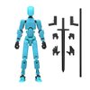 MerryXD Titan 13 Action Figure,Assembly Completed Dummy 13 Action Figure Lucky 13 Action Figure T13 Action Figure 3D Printed Multi-Jointed Movable, Nova 13 Action Figure Toy Grow in The Dark Blue