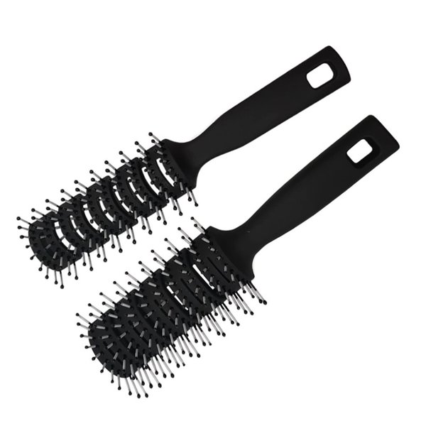 Pack of 2 Anti Static Vent Hair Brush Styling Men Hairbrush for Slicked Back Professional Hair Dryer Brush for Blow Drying Hair Combing Hair